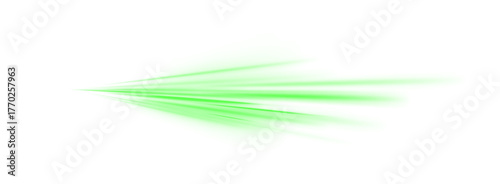 Dynamic green streak PNG, curved lines form glowing swirls, perfect for abstract tech