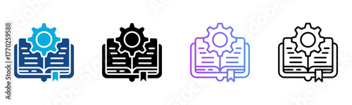 Guidance Icon Multiple Style Vector Illustration
