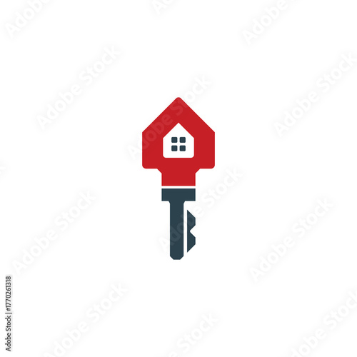 House Key Logo for Real Estate and Home Ownership