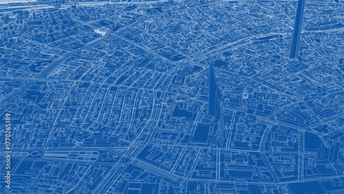 Intricate Urban Blueprint