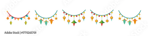 Eid countdown clock art with festive lights and celebratory colors