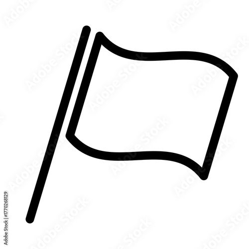 目的地を示すフラッグ・旗のアイコン