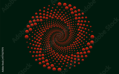 Abstract hypnotic pattern with multi-colored striped lines. Psychedelic background. Op art, optical illusion. Modern design, graphic texture.