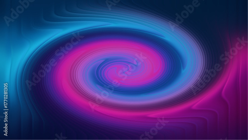 Abstract swirling vortex of pink and blue light