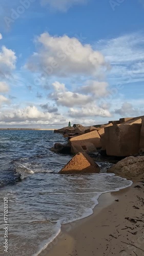 Seascape view from the north of Tunisia