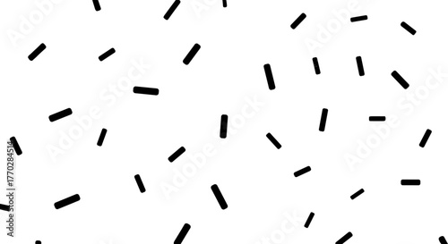 Minimalist Abstract Background with Scattered Dashes for Modern Design Projects, Ideal for Presentations, Websites, Marketing Collateral & Creative Tech-Driven Business Initiatives, Simple Black Shape