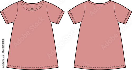 Womens Athletic Shorts Technical Flat Sketch Vector Template Outline Elastic Waistband Contrast Panel Design.