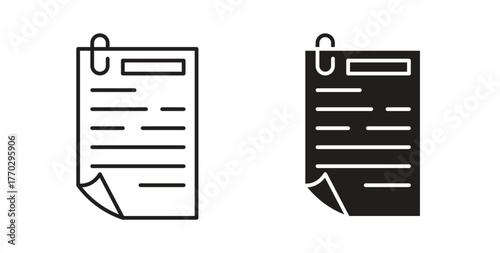 Assignment icon in doodle and stroke style.