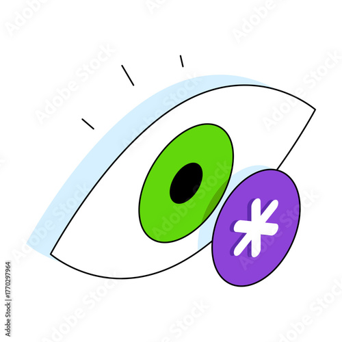 Modern design icon of eye 