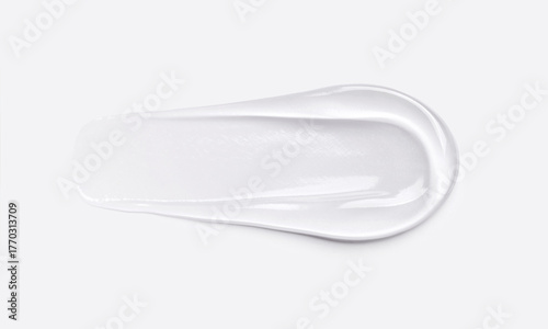 cosmetic smears cream gel texture on a light background