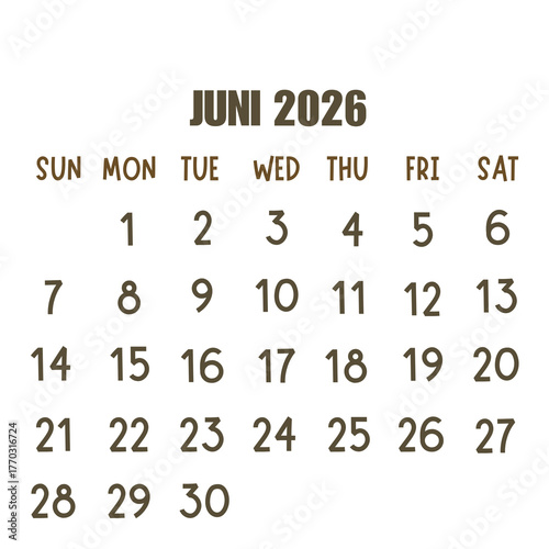 Calendar 2026 transparant background january February march April may june July August September October November December 