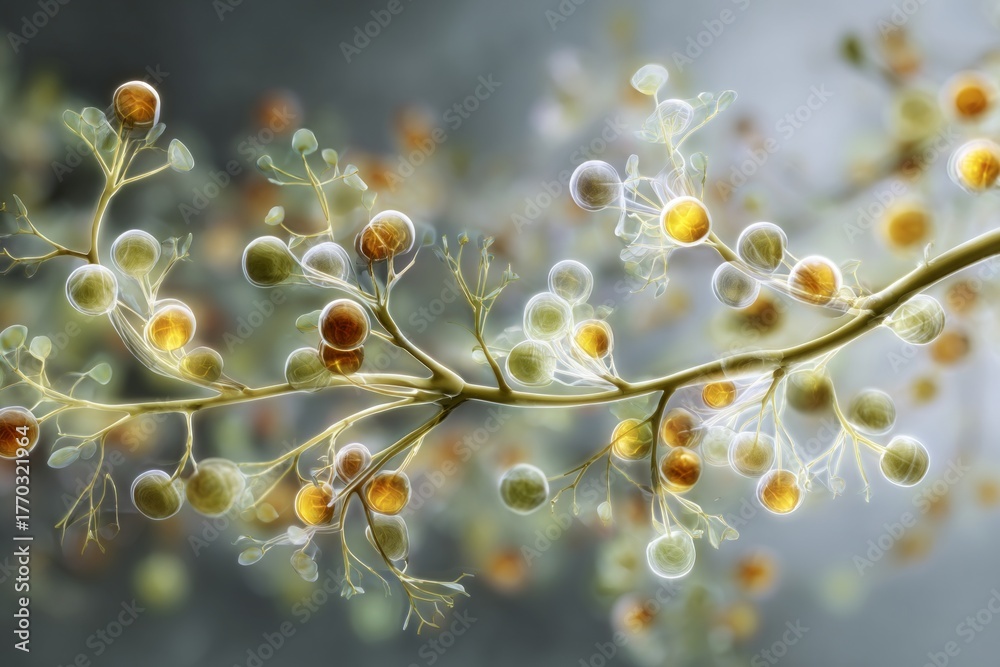 Fototapeta premium Glycine and Respiratory Inhibition: Glycine inhibits motor neurons, contributing to the regulation of respiratory rhythm. 