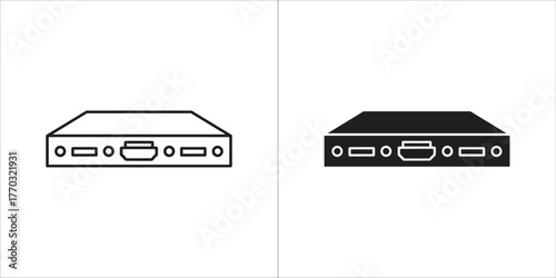Hdmi splitter device with ports and connections