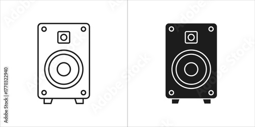 Single speaker icon set