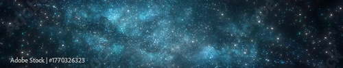 Galaxy Background Animation with Stars and Nebula Lights | looped animation | panoramic | widescreen