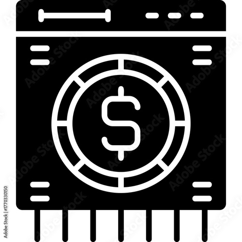 Cost Per Click Icon Vector Element