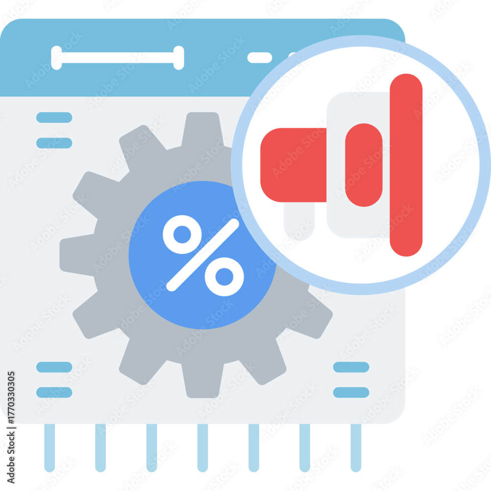 Obraz premium Web Promotion Icon Vector Element