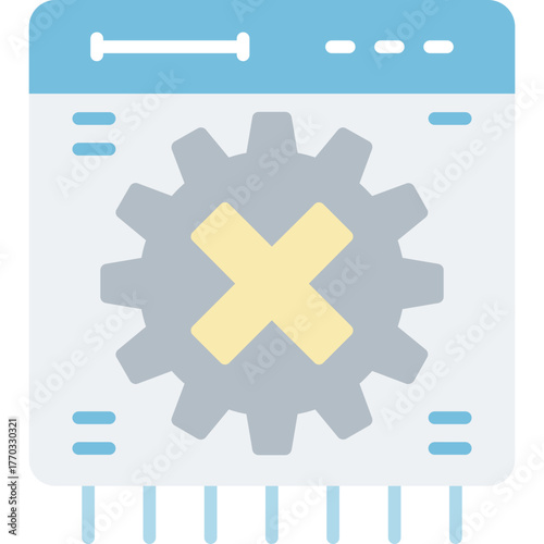 Ad Blocker Icon Vector Element