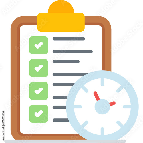 Real Time Icon Vector Element