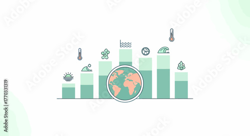 Graphical Representation Of Global Climate Trends And Environmental Concerns