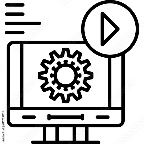 Video Production Icon Vector Element