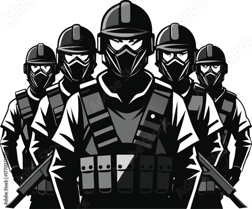 Incognito Gaming Squad Team in Aggressive Full Face Mask