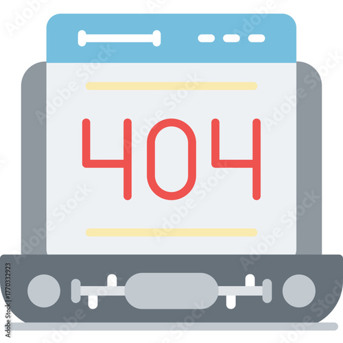 404 Icon Vector Element
