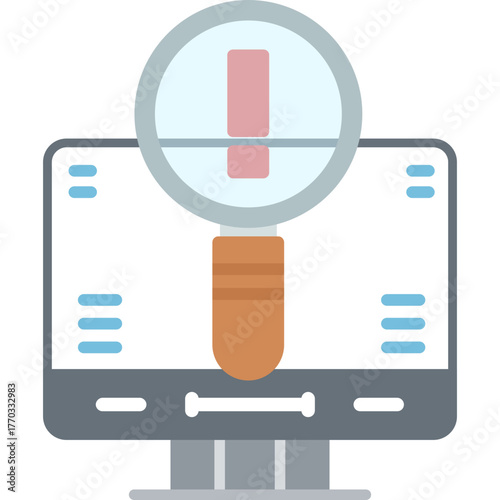 Monitor Icon Vector Element