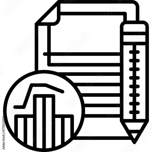 Analytics Icon Vector Element