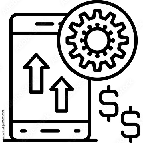 Pay Per Click Icon Vector Element