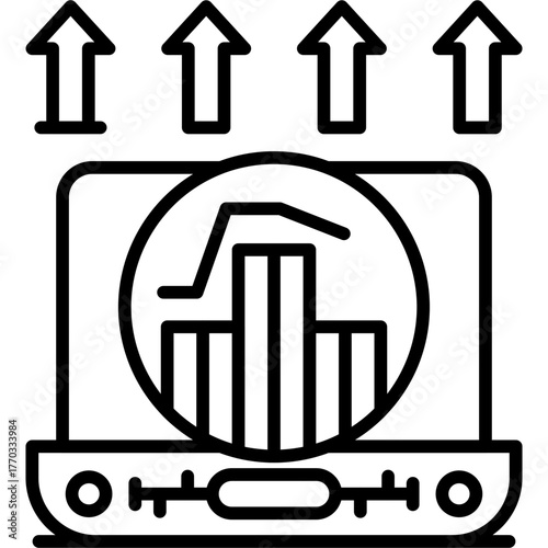 Analytics Icon Vector Element