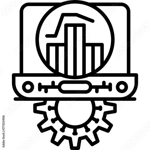 Analytics Icon Vector Element