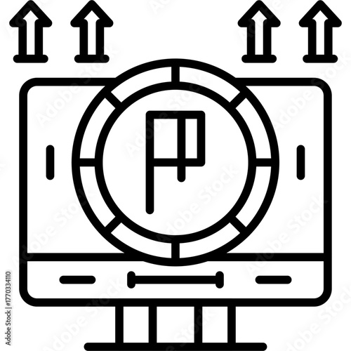 Ipo Icon Vector Element
