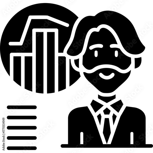 Analytics Icon Vector Element