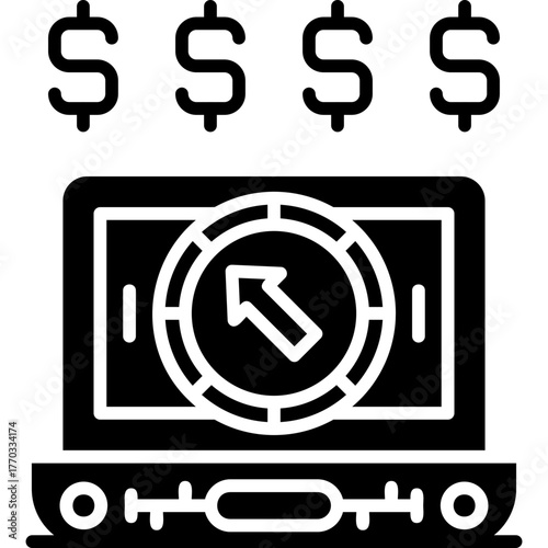 Pay Per Click Icon Vector Element