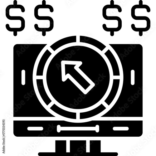 Pay Per Click Icon Vector Element
