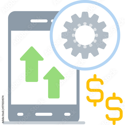 Pay Per Click Icon Vector Element