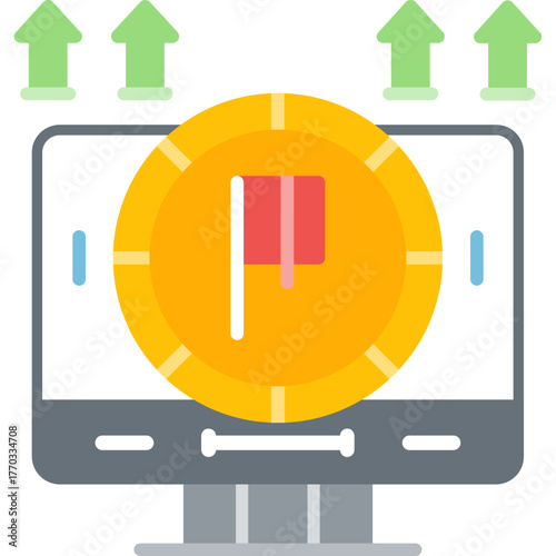 Ipo Icon Vector Element