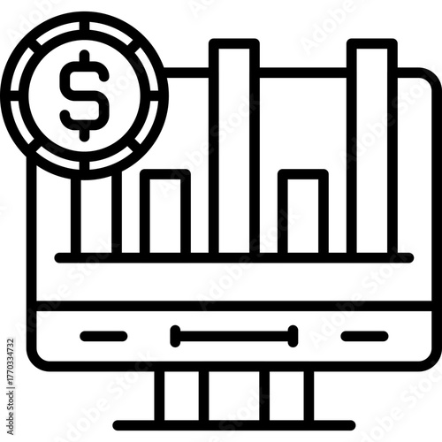 Analytics Icon Vector Element
