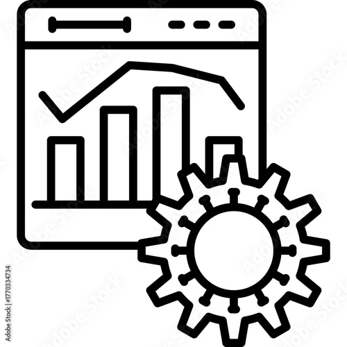 Analytics Icon Vector Element