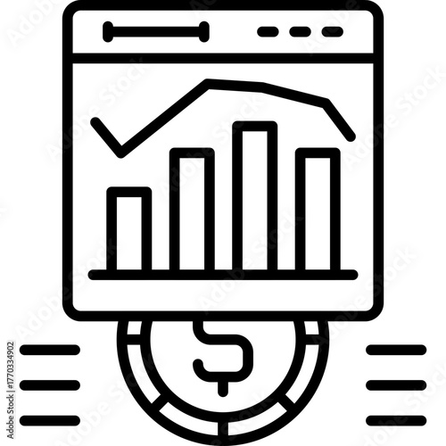 Analytics Icon Vector Element