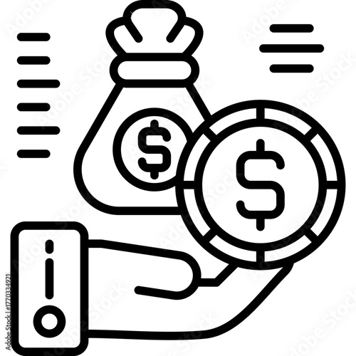 Monetary Icon Vector Element
