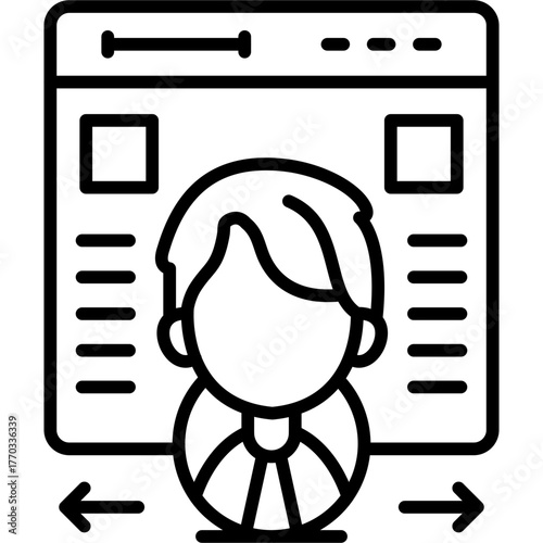 Visitor Icon Vector Element