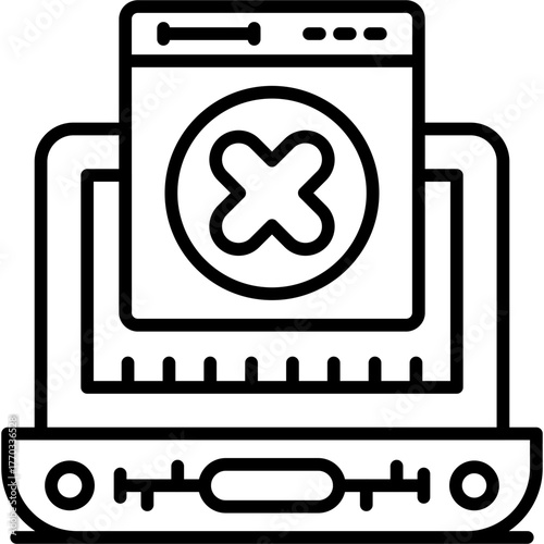 Ad Blocker Icon Vector Element