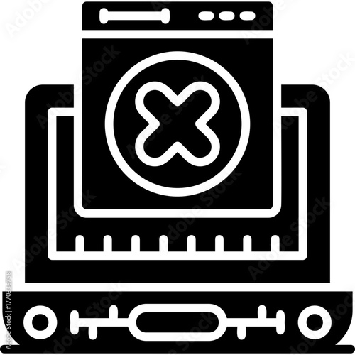 Ad Blocker Icon Vector Element