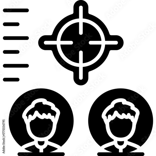 Target Audience Icon Vector Element