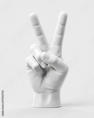 peace sign with hand