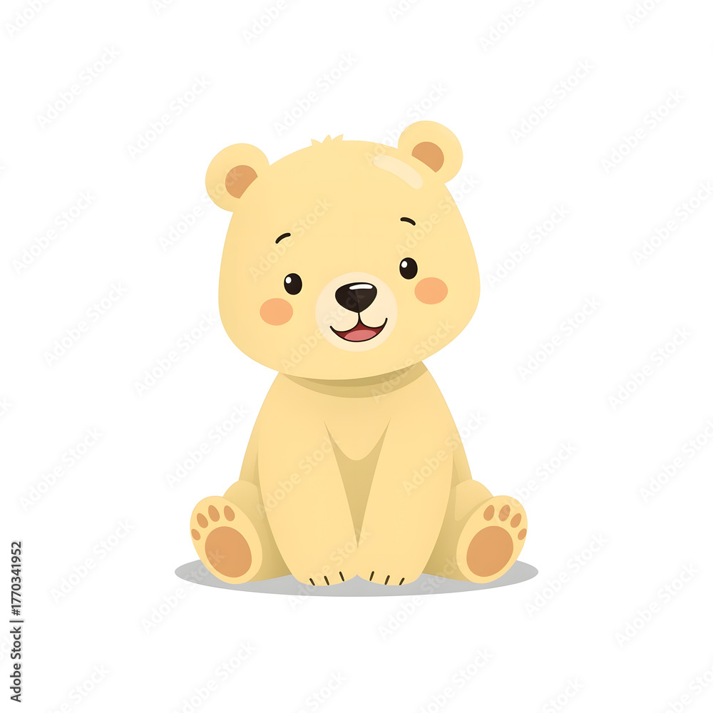 Obraz premium Soft Toy Teddy Bear in Bright Yellow Color 3D