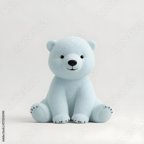 Adorable Blue Stuffed Toy for Gift Concept