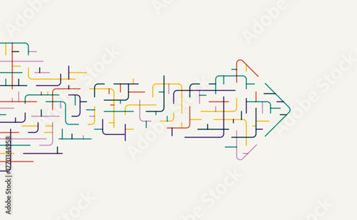 Abstract arrow direction. Technology background. High speed. Hi-tech